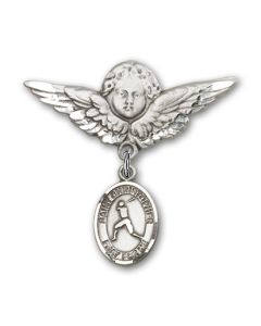 St Christopher Baseball Baby Badge - 9150/0733