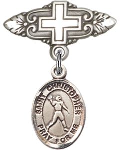 St Christopher Football Baby Badge - 9151/0731