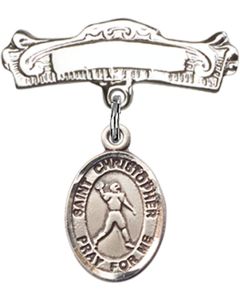 St Christopher Football Baby Badge - 9151/0732
