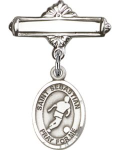 St Sebastian Soccer Baby Badge - 9164/0730