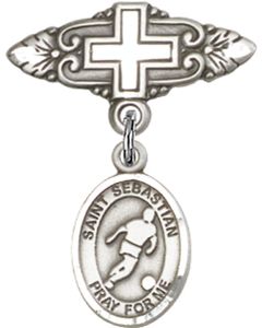 St Sebastian Soccer Baby Badge - 9164/0731