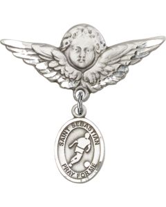 St Sebastian Soccer Baby Badge - 9164/0733