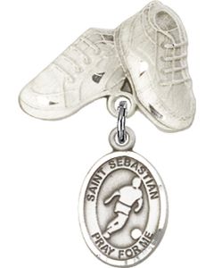 St Sebastian Soccer Baby Badge - 9164/5923