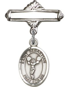 St Sebastian Cheerleading Baby Badge - 9170/0730