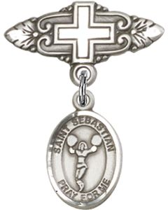 St Sebastian Cheerleading Baby Badge - 9170/0731