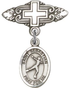 St Sebastian Figure Skating Baby Badge - 9177/0731
