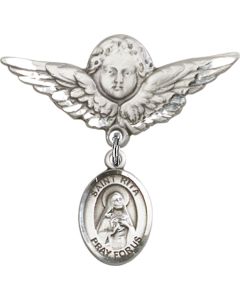 St Rita Baseball Baby Badge - 9181/0733