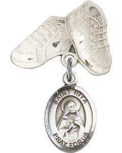 St Rita Baseball Baby Badge - 9181/5923