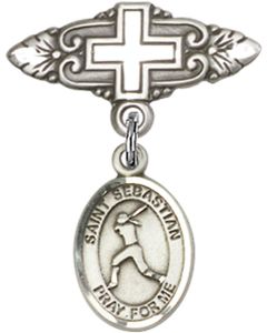 St Sebastian Softball Baby Badge - 9183/0731