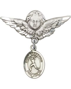 St Sebastian Softball Baby Badge - 9183/0733