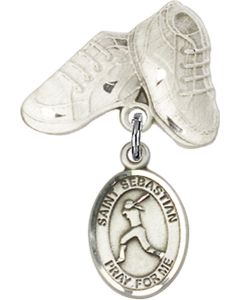St Sebastian Softball Baby Badge - 9183/5923