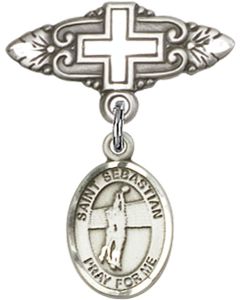 St Sebastian Volleyball Baby Badge - 9186/0731