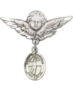 St Sebastian Volleyball Baby Badge - 9186/0733