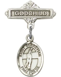 St Sebastian Volleyball Baby Badge - 9186/0736