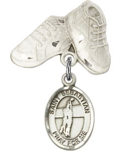 St Sebastian Volleyball Baby Badge - 9186/5923