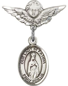 Our Lady of Fatima Baby Badge - 9205/0735