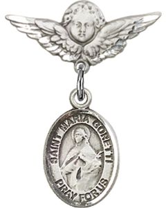 St Maria Goretti Baby Badge - 9208/0735