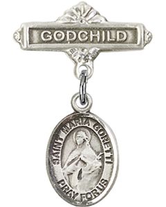 St Maria Goretti Baby Badge - 9208/0736