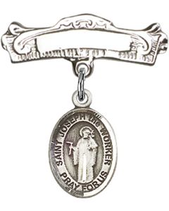 St Joseph the Worker Baby Badge - 9220/0732