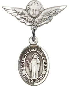 St Joseph the Worker Baby Badge - 9220/0735