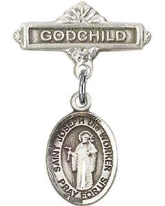 St Joseph the Worker Baby Badge - 9220/0736