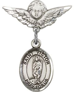 St Victor of Marseilles Baby Badge - 9223/0735