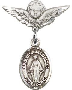Our Lady of Lebanon Baby Badge - 9229/0735