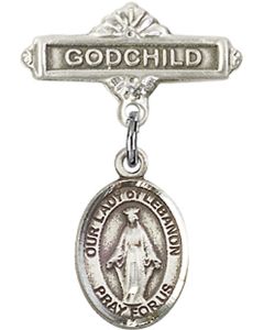 Our Lady of Lebanon Baby Badge - 9229/0736