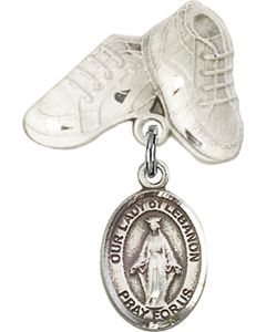 Our Lady of Lebanon Baby Badge - 9229/5923