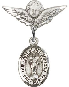 Our Lady of All Nations Baby Badge - 9242/0735