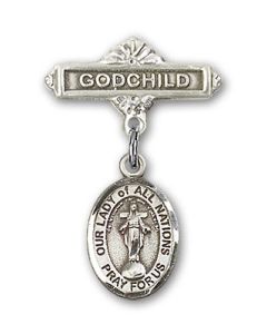 Our Lady of All Nations Baby Badge - 9242/0736
