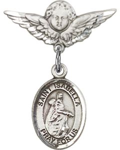 St Isabella of Portugal Baby Badge - 9250/0735