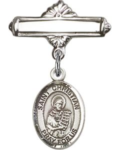 St Christian Demosthenes Baby Badge - 9257/0730