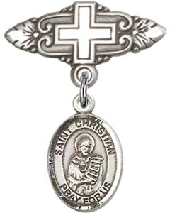 St Christian Demosthenes Baby Badge - 9257/0731