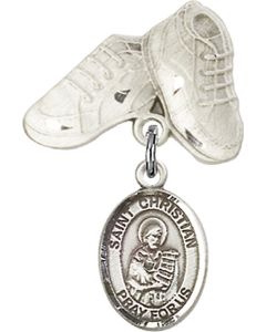 St Christian Demosthenes Baby Badge - 9257/5923