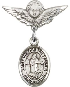 St Isidore the Farmer Baby Badge - 9276/0735