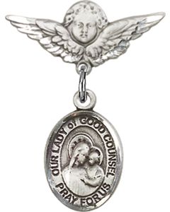 Our Lady of Good Counsel Baby Badge - 9287/0735