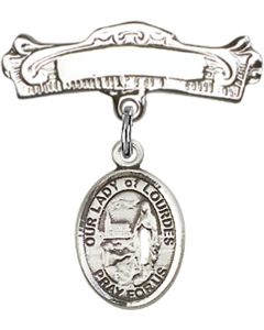 Our Lady of Lourdes Baby Badge - 9288/0732