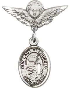Our Lady of Lourdes Baby Badge - 9288/0735