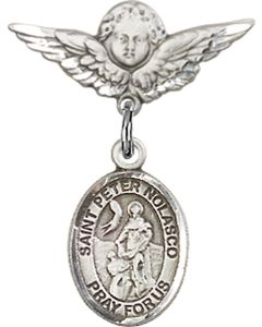 St Peter Nolasco Baby Badge - 9291/0735