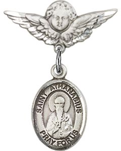 St Athanasius Baby Badge - 9296/0735