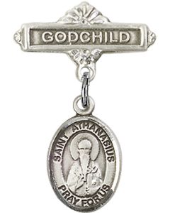 St Athanasius Baby Badge - 9296/0736
