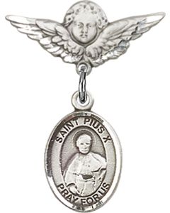 St Pius X Baby Badge - 9305/0735