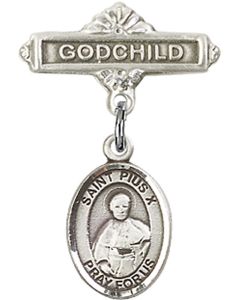 St Pius X Baby Badge - 9305/0736