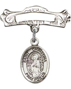 St Christina the Astonishing Baby Badge - 9320/0732