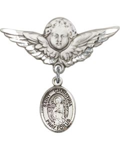 St Christina the Astonishing Baby Badge - 9320/0733