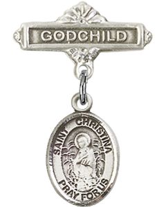 St Christina the Astonishing Baby Badge - 9320/0736