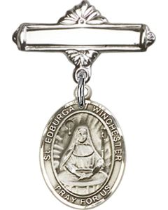 St Edburga of Winchester Baby Badge - 9324/0730