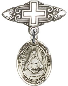 St Edburga of Winchester Baby Badge - 9324/0731