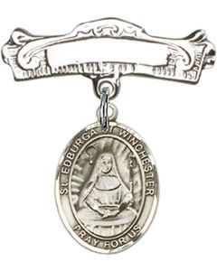 St Edburga of Winchester Baby Badge - 9324/0732